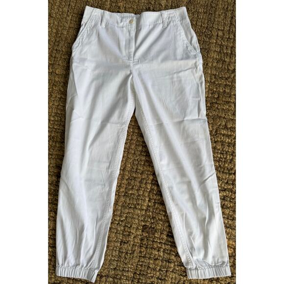 Talbots White Jogger Pants - Size Small - Excellent Condition - Picture 1 of 6